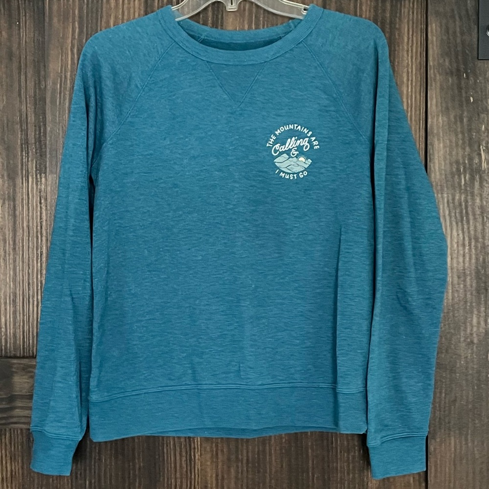 Women’s teal pullover sz S